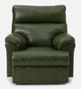 Zilpah Leatherette 1 Seater Manual Recliner In Olive Green Color