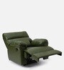 Zilpah Leatherette 1 Seater Manual Recliner In Olive Green Color