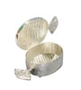 Zilver Toffee shaped Silver Brass with Silver Plating 1000ml Storage Jar