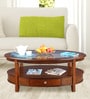 HomeTown Zina Solid Wood Coffee Table in Brown colour