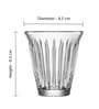 Zinc Transparent Glass ( Set of 6 ) Tea Cups