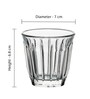 Zinc Transparent Glass ( Set of 6 ) Espresso Cup