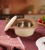 Zinna Brown Plastic & Steel Thermoware 750ML Casserole