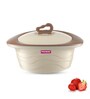 Zinna Brown Plastic & Steel Thermoware 750ML Casserole