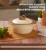 Zinna Brown Plastic & Steel Thermoware 750ML Casserole