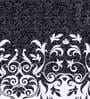 Black Floral 250 TC Cotton Double King Size Bedsheet Gift Set