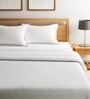 White Cotton Stripes 350 GSM Single Bed Quilt Zinnia Collection