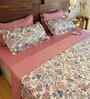 Zinnia Pink 100% Cotton Floral 250 GSM Double Bed AC Comforter