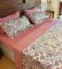 Zinnia Pink 100% Cotton Floral 250 GSM Double Bed AC Comforter