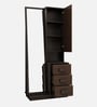 Zinus Dressing Table With Mirror In Wenge  & Brown Finish