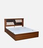 Zion Max King Size Bed in Walnut Finish with Box Storage