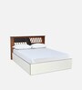 Zion Max King Size Bed in White Finish with Box Storage