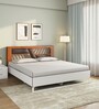 Zion Meta Queen Size Bed in White Finish