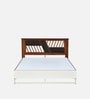 Zion Meta Queen Size Bed in White Finish