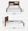 Zion Premier King Size Bed in White Finish with Hydraulic Storage