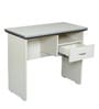 Zircon Office Table with Single Drawer in Wenge & White Colour