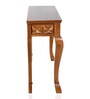 Ziri Console Table in Teak-Gold Colour