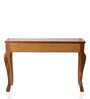 Ziri Console Table in Teak-Gold Colour
