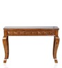 Ziri Console Table in Teak-Gold Colour