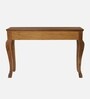 Ziri Solid Wood Console Table In  Teak Finish