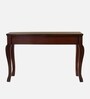 Ziri Solid Wood Console Table In Brown  Finish