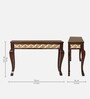 Ziri Solid Wood Console Table In Brown  Finish