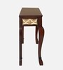 Ziri Solid Wood Console Table In Brown  Finish