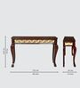 Ziri Solid Wood Console Table in Brown Colour