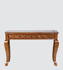 Ziri Solid Wood Console Table in Teak Finish