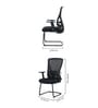 Zita Breathable Mesh Cantilever Chair In Black Colour