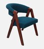 Ziva Teak Wood Arm Chairs In Brown Finish