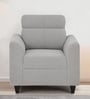 Duroflex Zivo Fabric 1 Seater Sofa in Cloudy Grey Colour