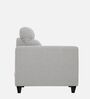 Zivo Fabric 1 Seater Sofa in Cloudy Grey Colour