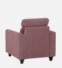 Zivo Fabric 1 Seater Sofa in Dusky Pink Colour