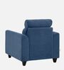 Zivo Fabric 1 Seater Sofa in Twilight Blue Colour