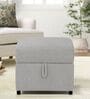 Zivo Fabric Ottoman in Cloudy Grey Colour