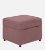 Zivo Fabric Ottoman in Dusky Pink Colour