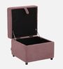Zivo Fabric Ottoman in Dusky Pink Colour