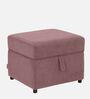 Zivo Fabric Ottoman in Dusky Pink Colour