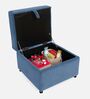 Zivo Fabric Ottoman in Twilight Blue Colour