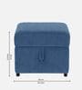 Zivo Fabric Ottoman in Twilight Blue Colour