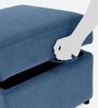 Zivo Fabric Ottoman in Twilight Blue Colour