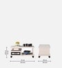 Zivo Glass Top Coffee Table In White Colour