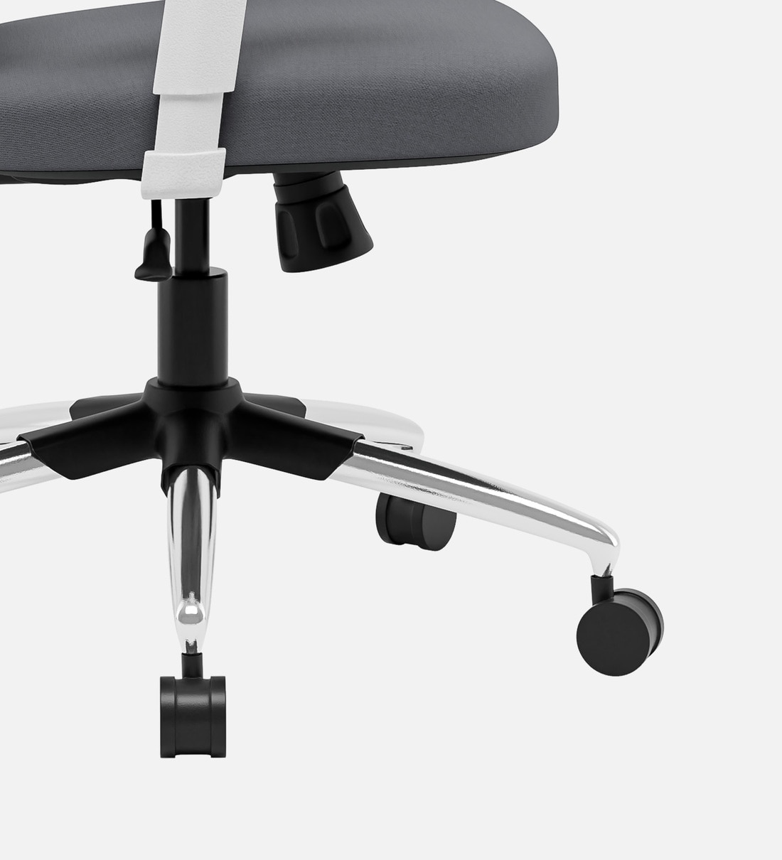Buy Zodiac Lite Erognomic Office Chair In White & Grey Colour at