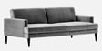 Zoya Fabric 3 Seater Convertible Sofa Cum Bed in Charcoal Grey Colour