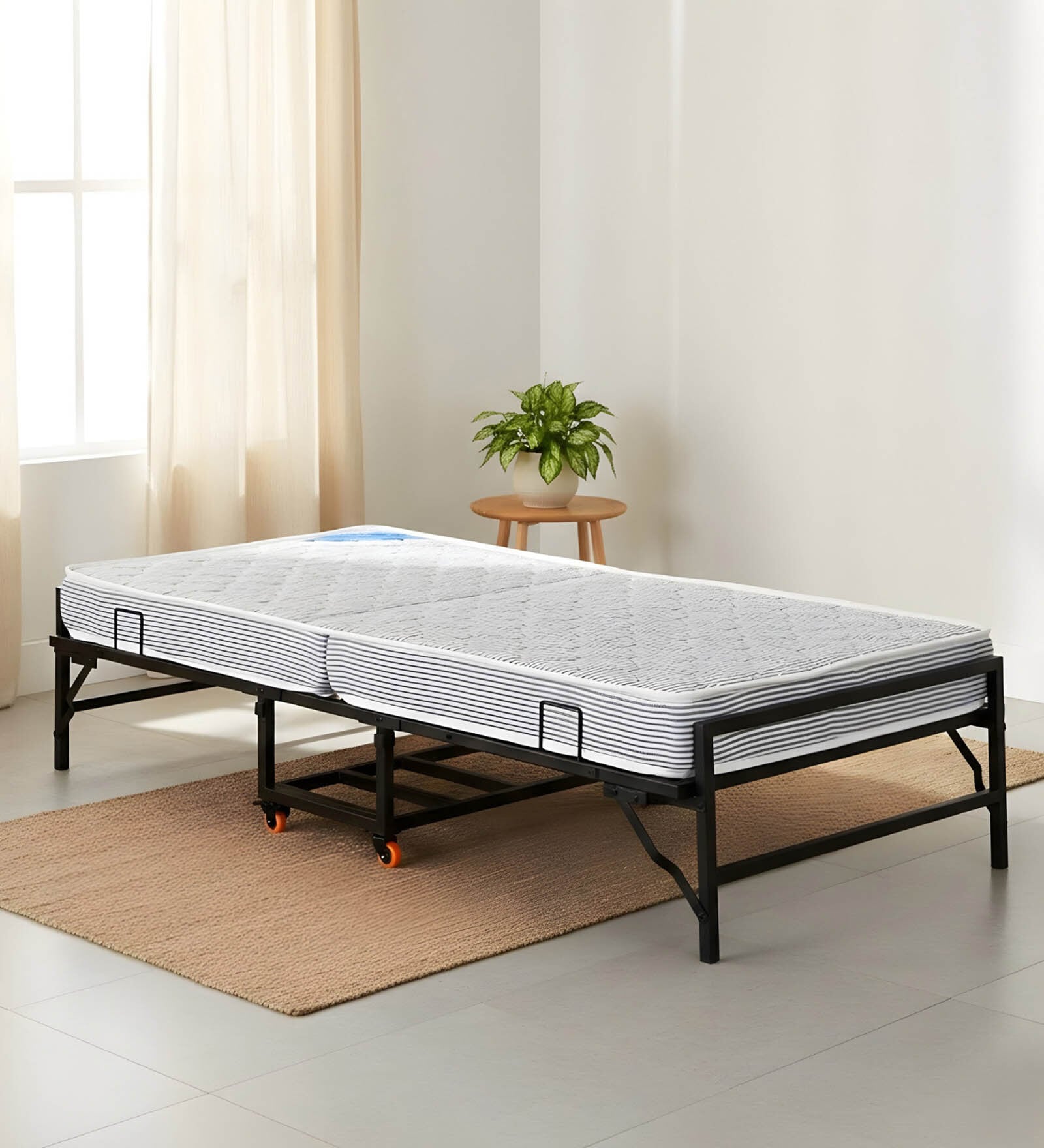 Zoe Folding Bed In Black Finish