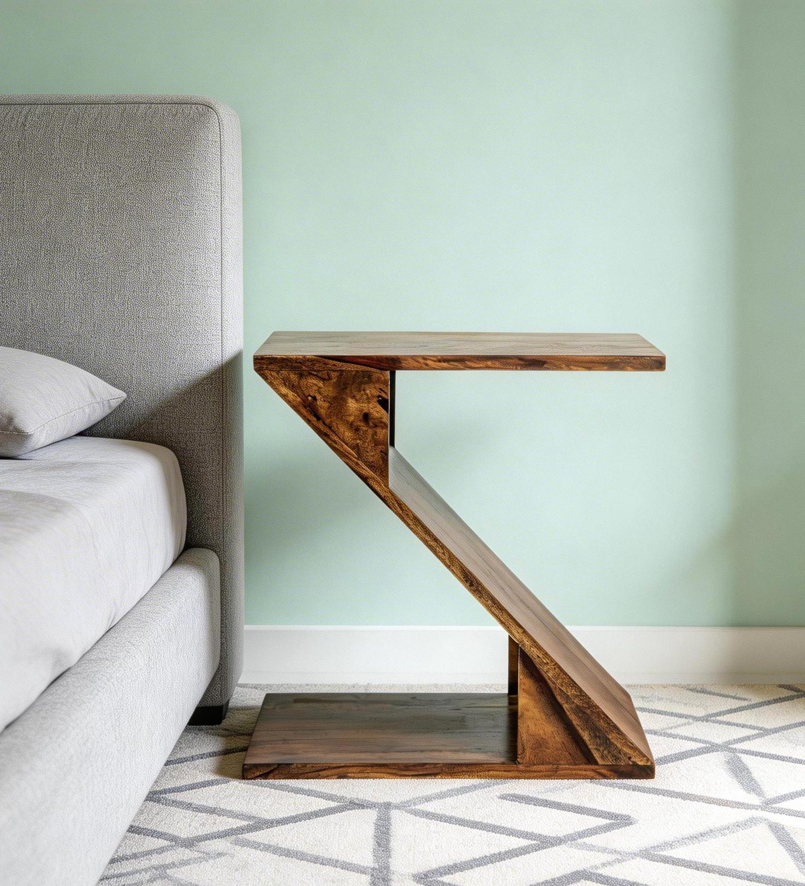 Zorro End Table in Teak Finish