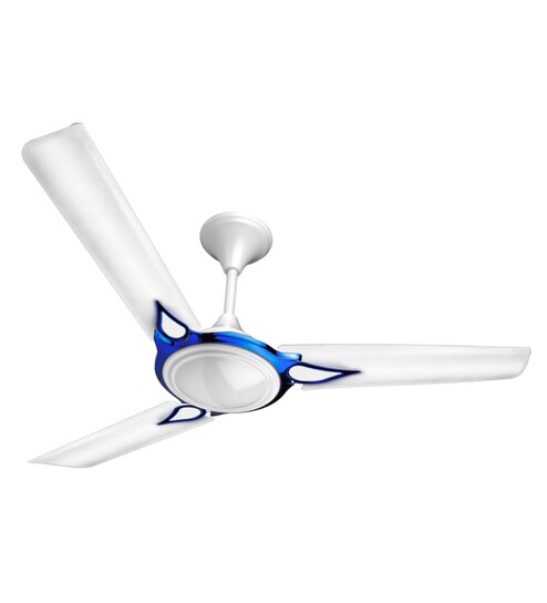 Buy Zodin Aviator White Blue 1200mm Ceiling Fan Online Ceiling