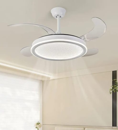 Zovi Smart Fan White Metal , Google & Alexa Remote & App Control