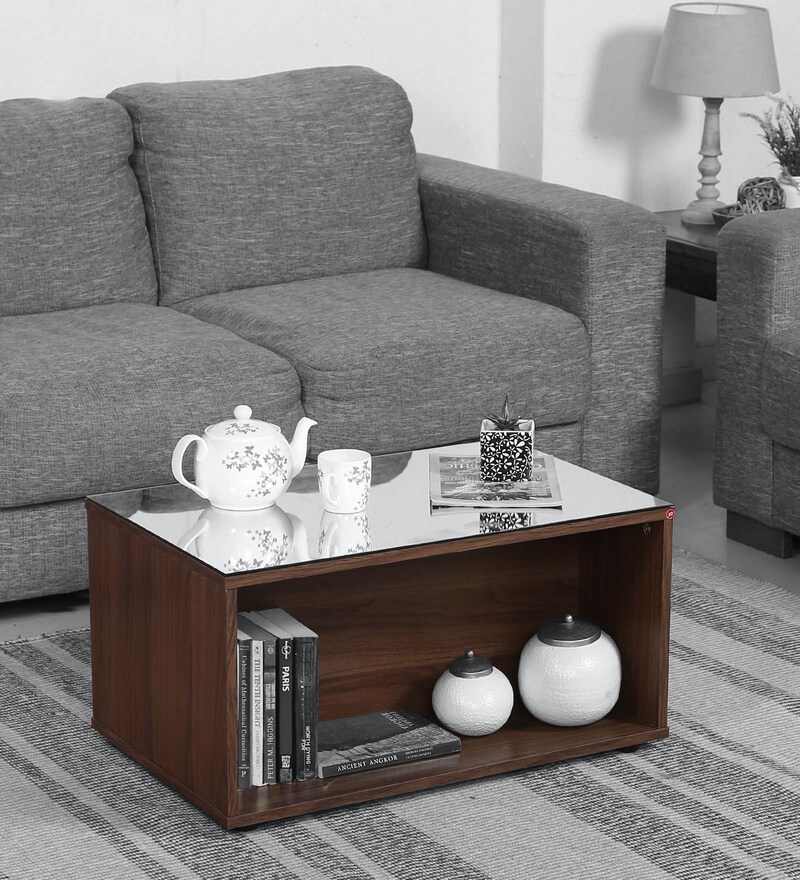 Buy Zoe Coffee Table in Madero Finish CasaCraft By Pepperfry Online Modern Rectangular